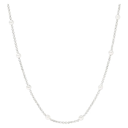 Solara Delicate Necklace - 24in Silver