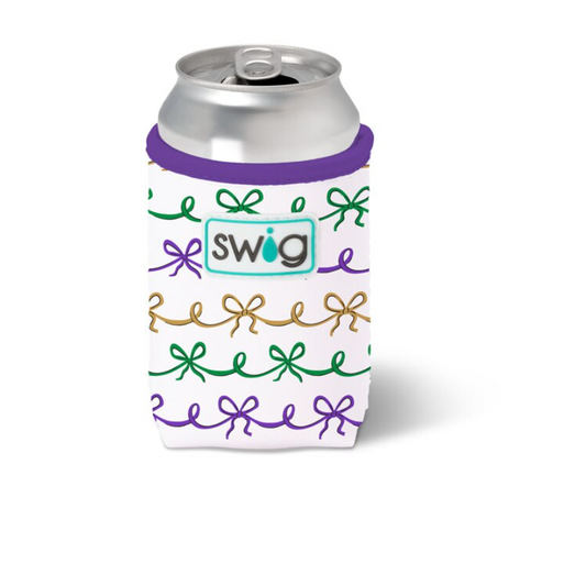 Mardi Gras Bows Can Coolie