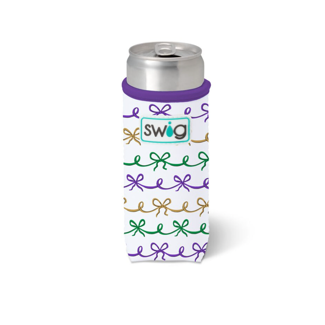 Mardi Gras Bows Slim Coolie