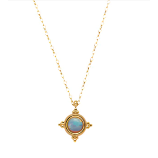 Opal Compass Necklace