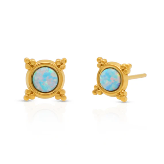 Opal Compass Earrings