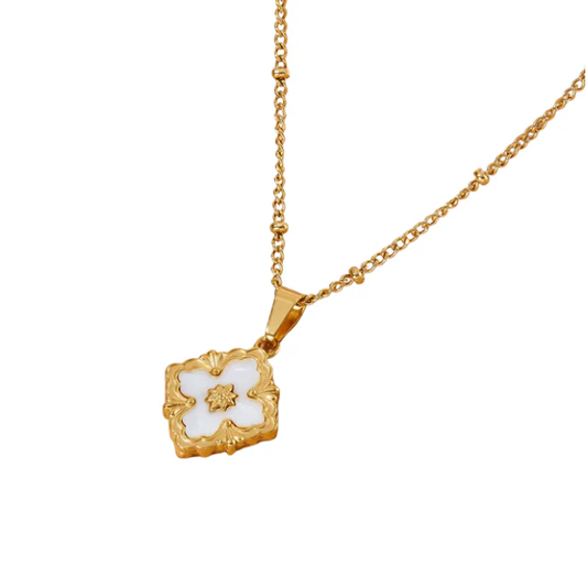 French Cross Necklace
