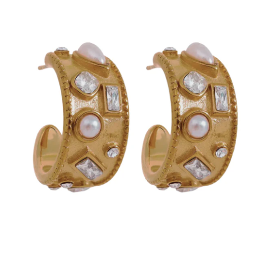 Vintage Variety Gold Hoop