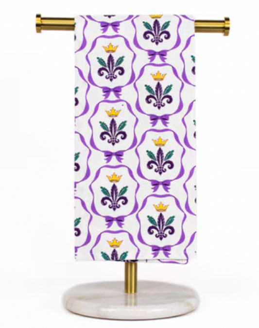 Mardi Gras Bow Towel