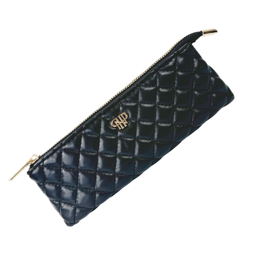 Sleek Stash Case - Black Timeless Quilted