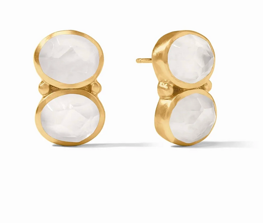 Honey Duo Earring - Clear Crystal