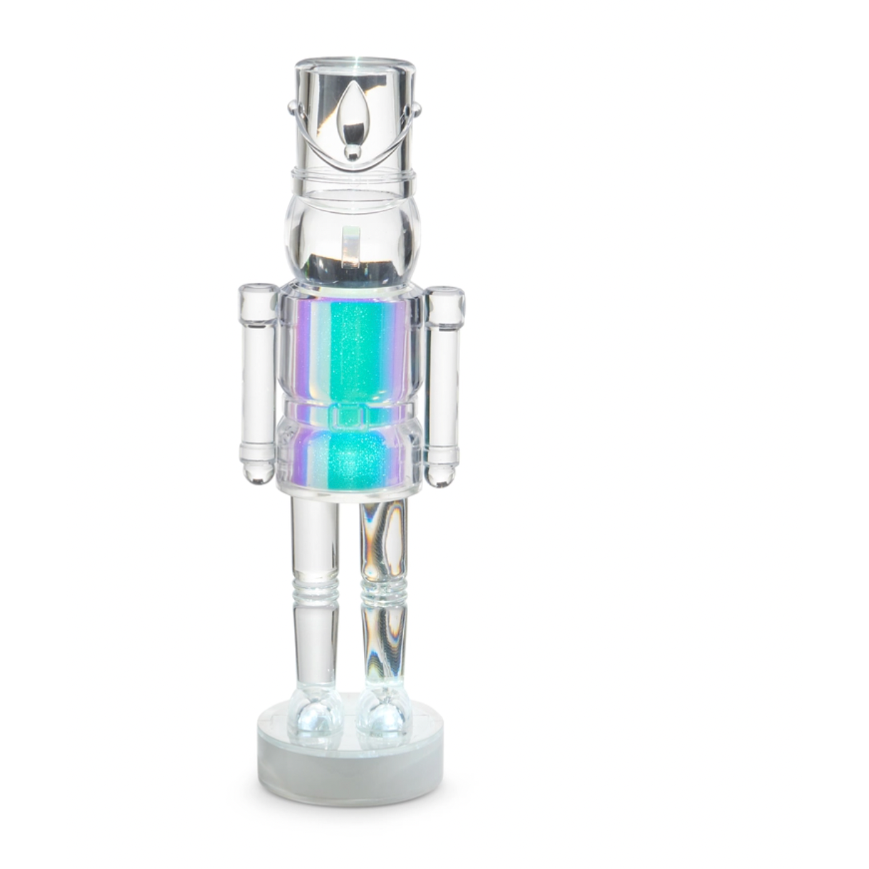 12" Lighted Glitter Acrylic Solider