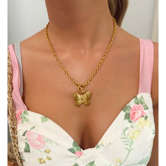Swoon Butterfly Toggle Necklace