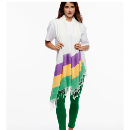 Mardi Gras Striped Scarf