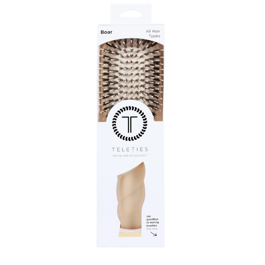 Boar Bristle Hair Brush | Tan