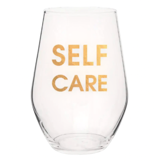 Self Care Wine Glass