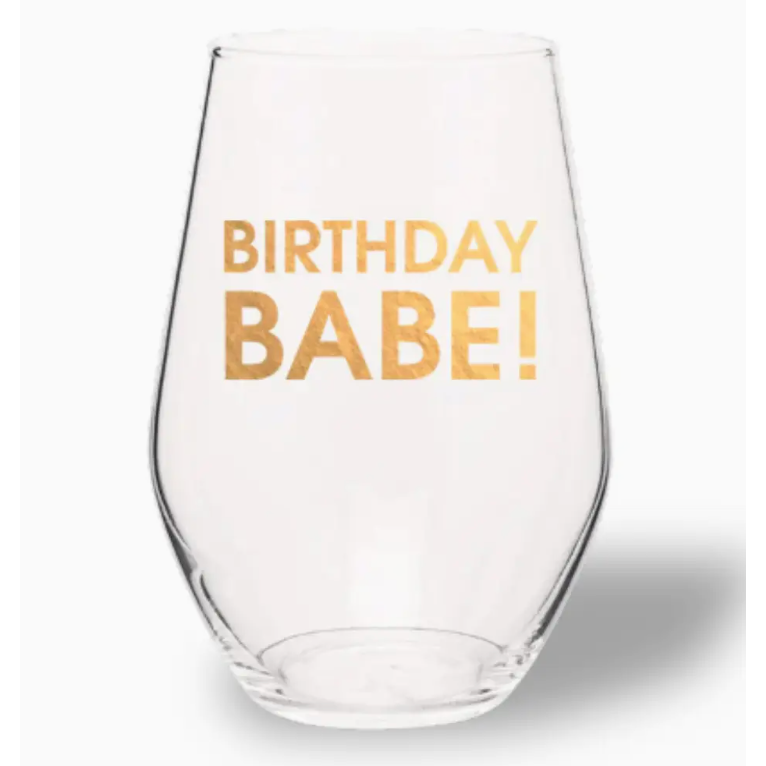 Birthday Babe Wine Glass