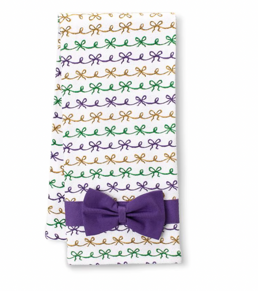 Mardi Gras Bows Towel