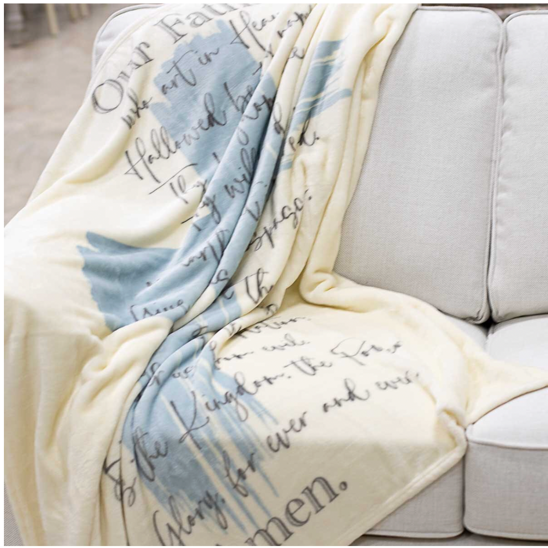 Lord's Prayer Throw Blanket