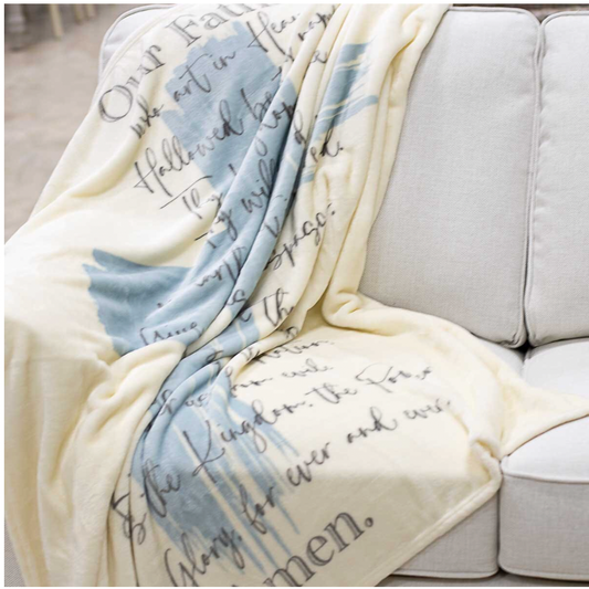 Lord's Prayer Throw Blanket