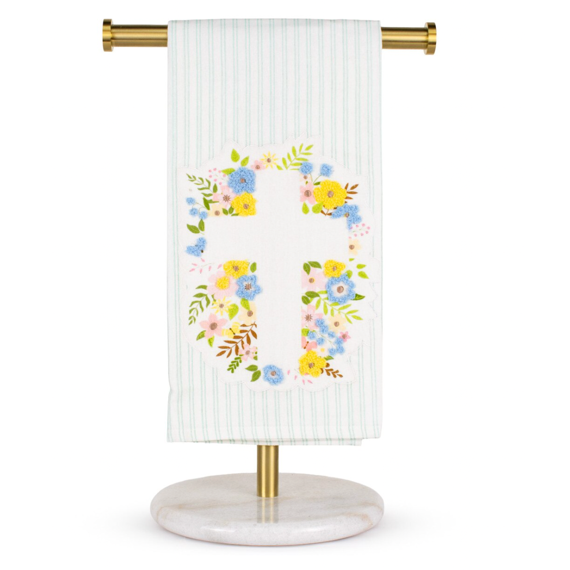 Floral Cross Hand Towel