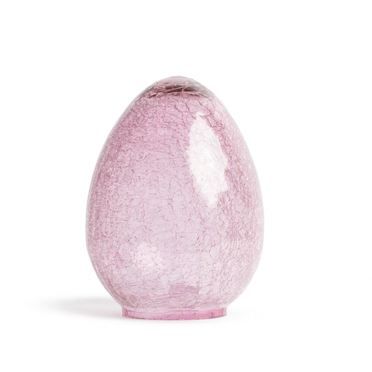 6x8 Pink Glass Egg