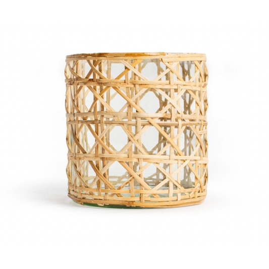 Small Cane Candle Holder
