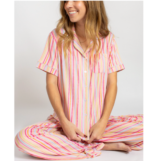 Summer Stripes PJ Set: