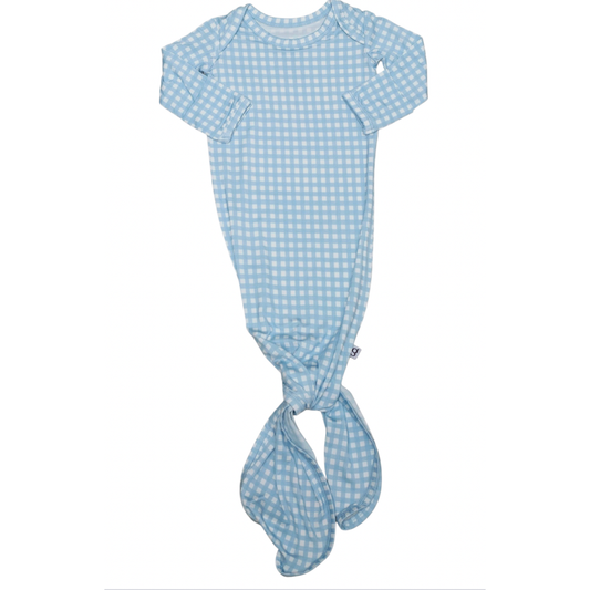 Cottage Blue Gingham Gown