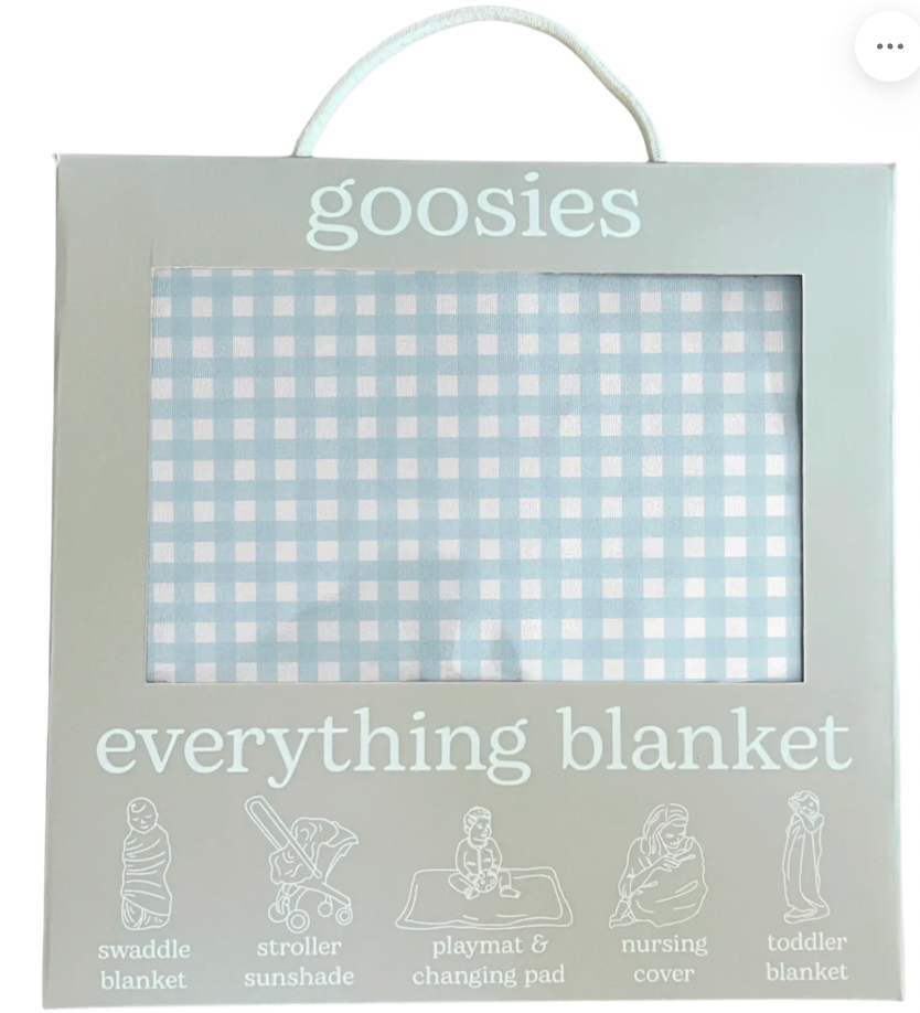 Cottage Blue Gingham Everything Blanket