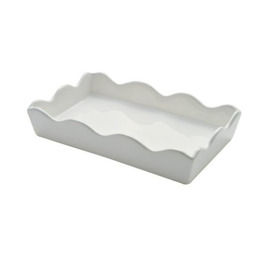 Ceramic Wave Napkin Tray