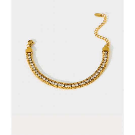 Beaded Layering CZ Bracelet