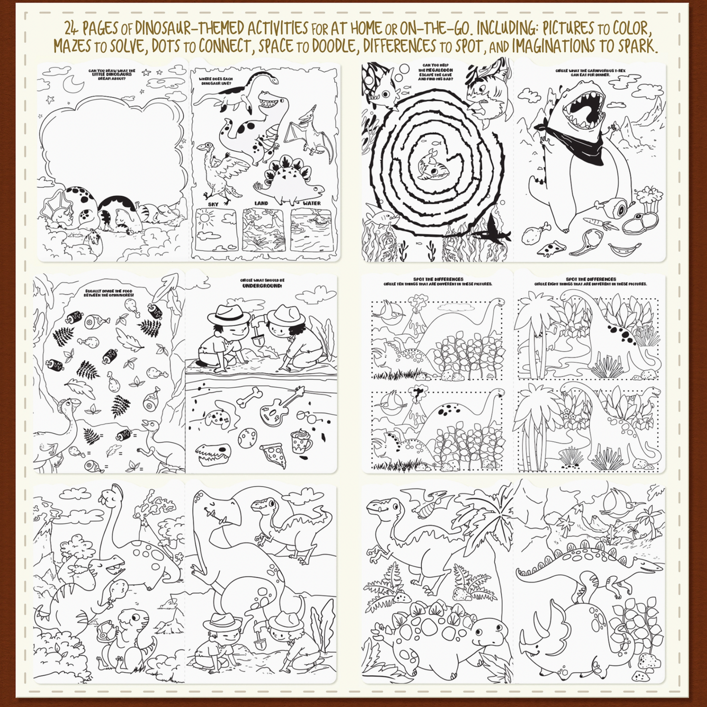 Dinosaur Activity Art Pack