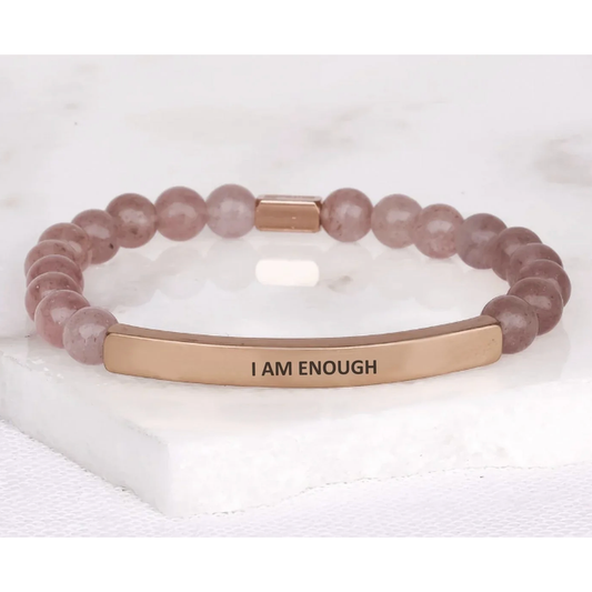 I Am Enough - Pink Quartz
