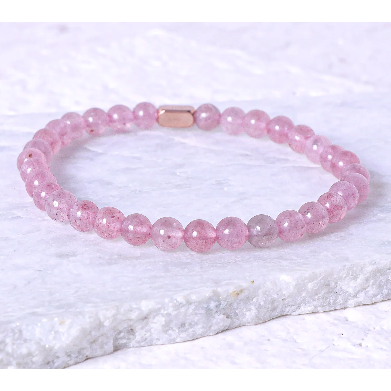 Pink Quartz - Accent Bracelet