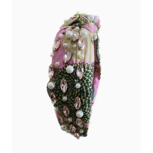 Pink Peacock Headband