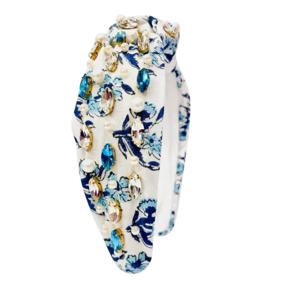 Blue Floral Headband