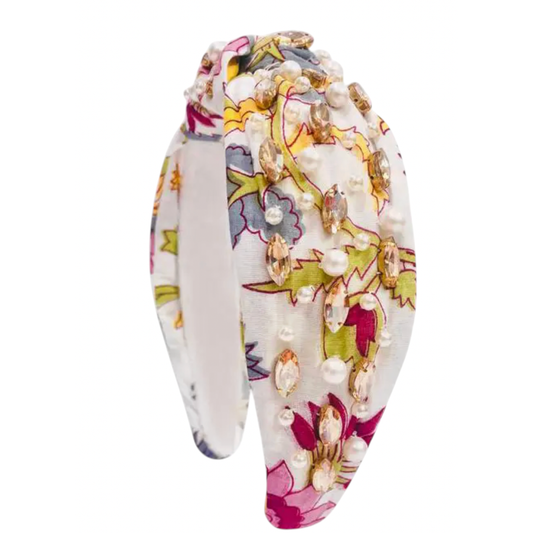 White Floral Headband