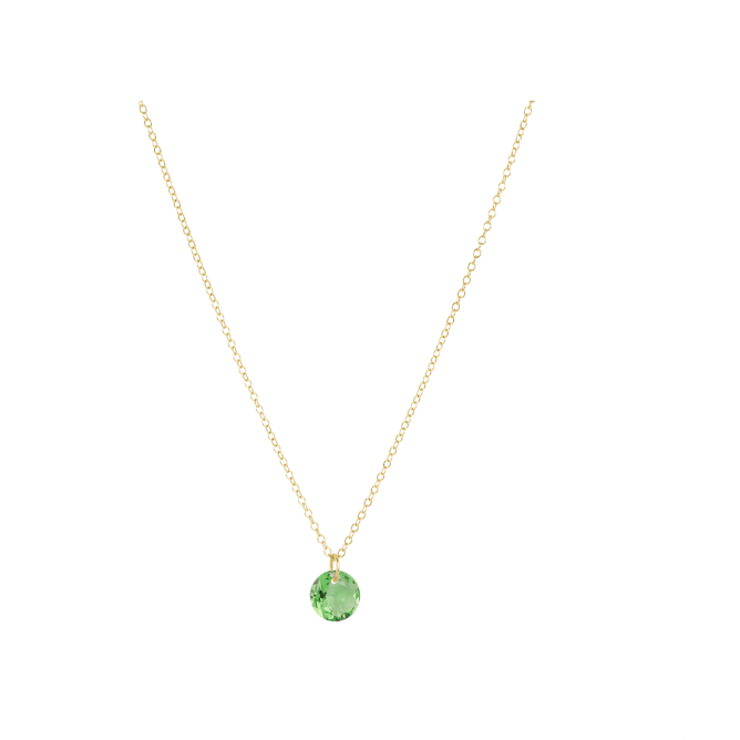 16" Necklace Gold - Reflection Small Charm - 08