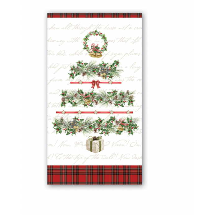 Holiday Garland Hostess Napkin
