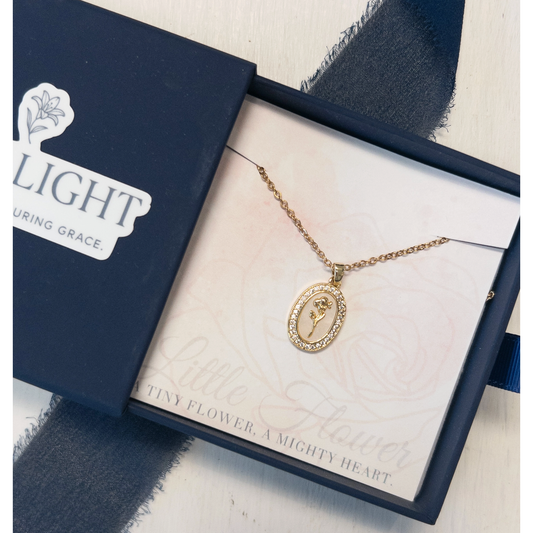 St Therese Flower Necklace