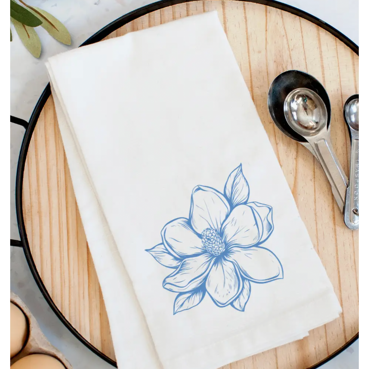 Chinoiserie Magnolia Towel
