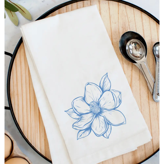 Chinoiserie Magnolia Towel