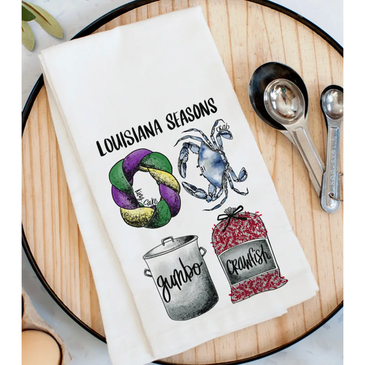 Louisiana Seasons Towel