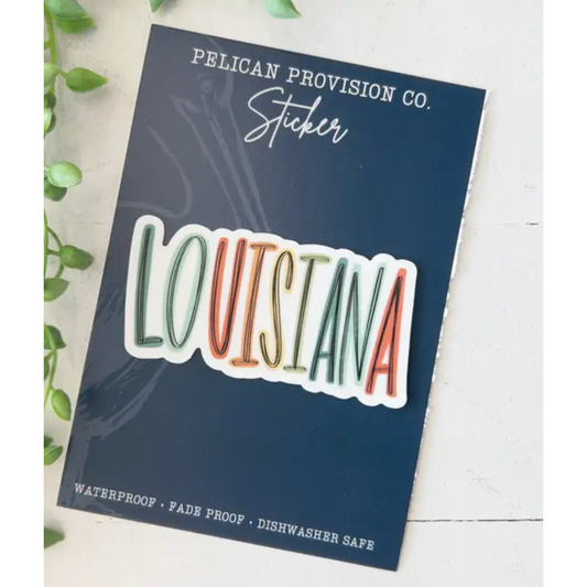 Lively Louisiana Sticker