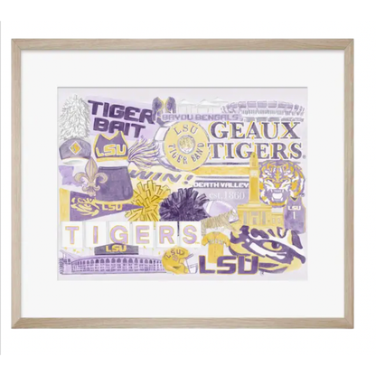 LSU 5x7 Collage Print