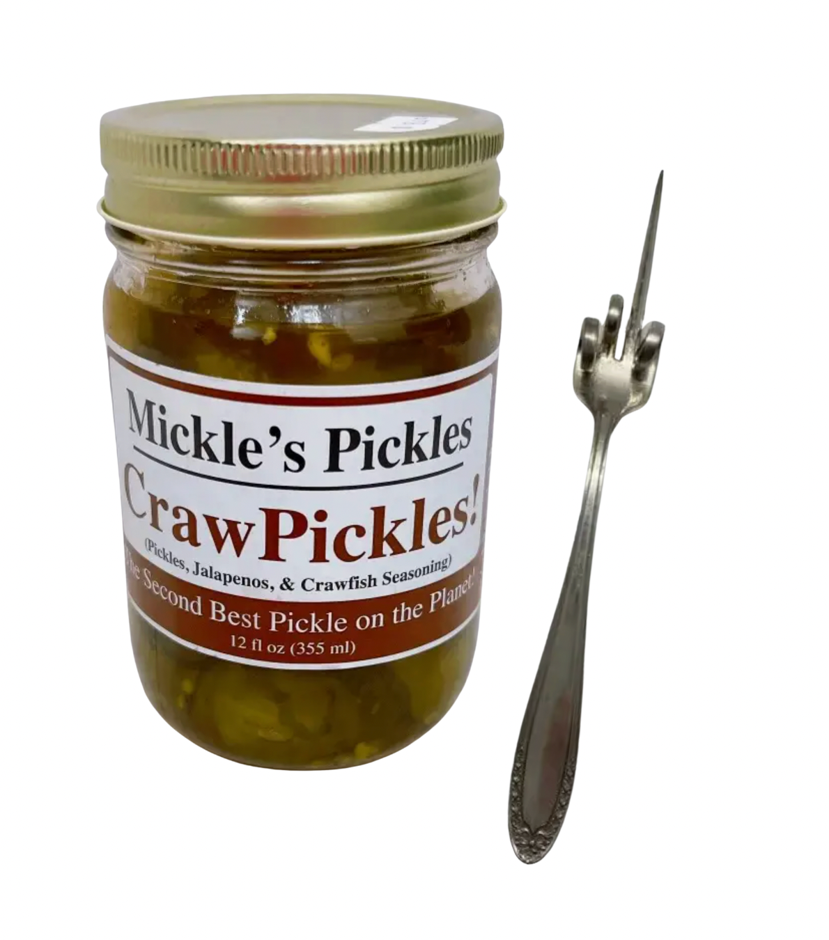 Craw Pickles Jar w/ Fork
