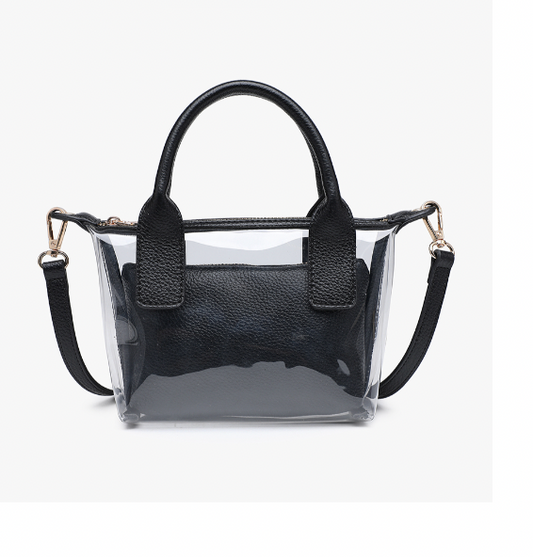 Amora Clear Bag - Black