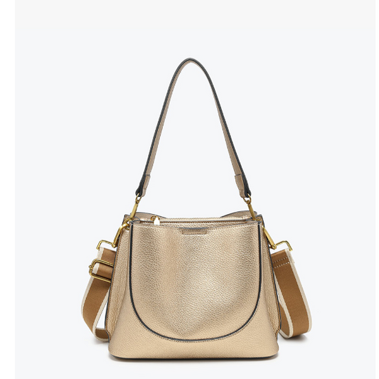 Corinna Bucket Bag - Gold