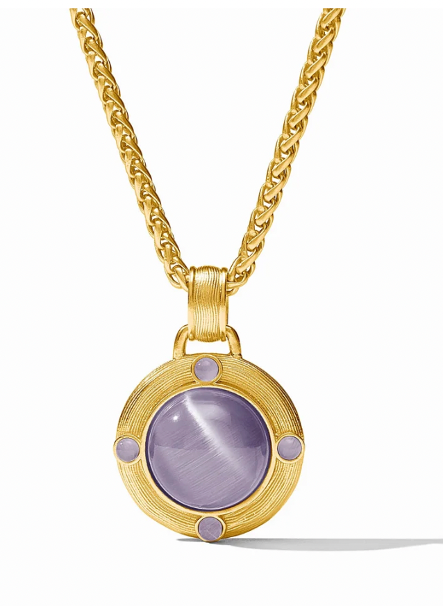 Cobblestone Demi Necklace - Blue Cats Eye