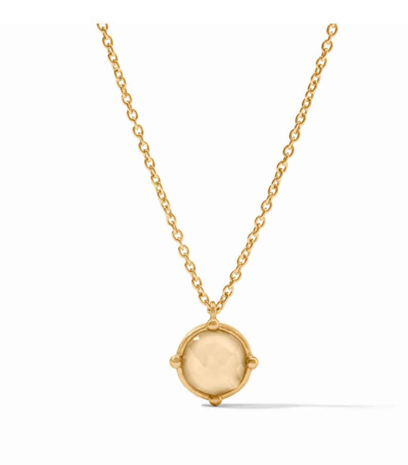 Honeybee Solitaire Necklace - Champagne