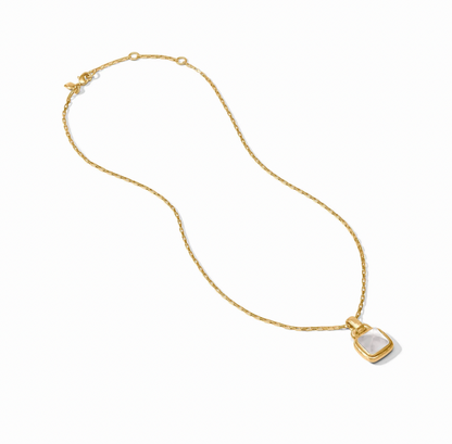 Sahara Solitaire Necklace - Clear Crystal