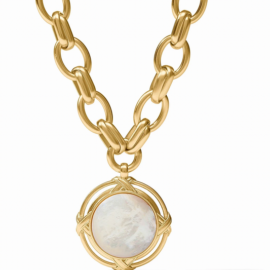Essex Statement Necklace - Mother of Pearl