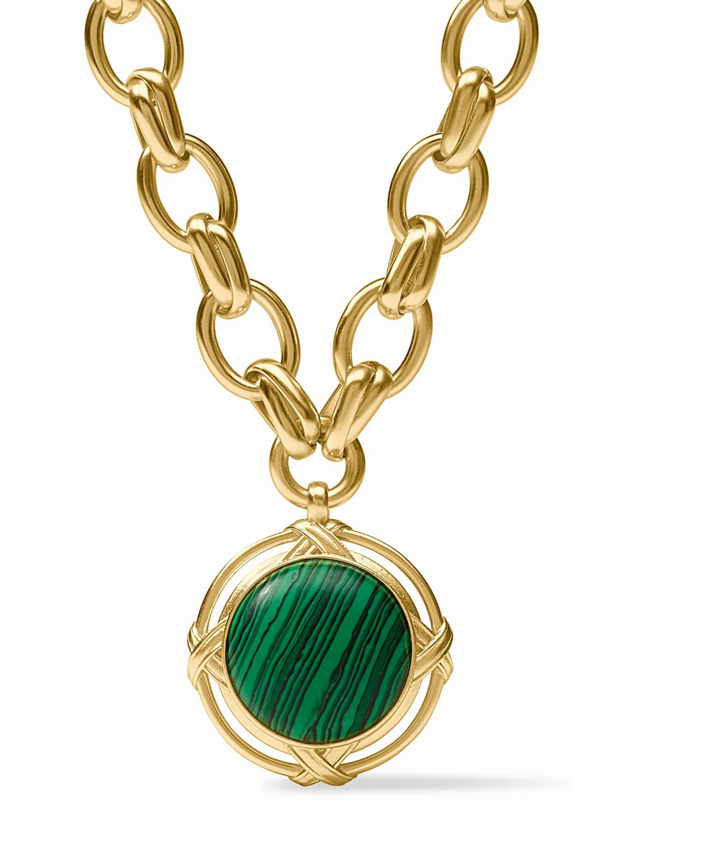 Essex Statement Necklace - Malachite Green