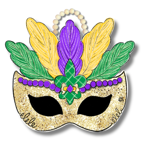 Mardi Mask Door Hanger